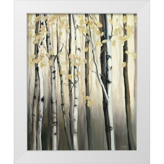 Hageman, Marilyn 15x18 White Modern Wood Framed Museum Art Print Titled - Golden Birch II