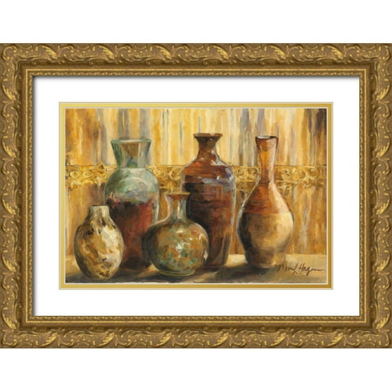 Hageman, Marilyn 18x13 Gold Ornate Wood Framed with Double Matting Museum Art Print Titled - Two Families
