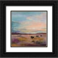thumbnail image 1 of Hageman, Marilyn 26x26 Black Ornate Wood Framed with Double Matting Museum Art Print Titled - Buffalo Under Big Sky, 1 of 4