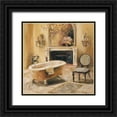 thumbnail image 1 of Hageman, Marilyn 26x26 Black Ornate Wood Framed with Double Matting Museum Art Print Titled - French Bath I, 1 of 4