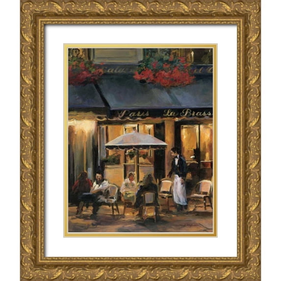 Hageman, Marilyn 26x32 Gold Ornate Wood Framed with Double Matting Museum Art Print Titled - La Brasserie II