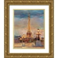 thumbnail image 1 of Hageman, Marilyn 26x32 Gold Ornate Wood Framed with Double Matting Museum Art Print Titled - The Beginning of Evening, 1 of 4