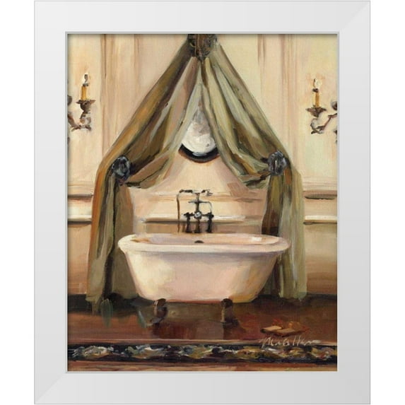 Hageman, Marilyn 26x32 White Modern Wood Framed Museum Art Print Titled - Classical Bath II - Wag