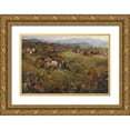 thumbnail image 1 of Hageman, Marilyn 32x23 Gold Ornate Wood Framed with Double Matting Museum Art Print Titled - Overlooking The Valley Crop, 1 of 4
