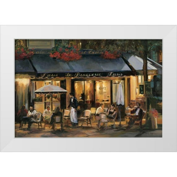 Hageman, Marilyn 32x23 White Modern Wood Framed Museum Art Print Titled - La Brasserie