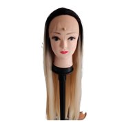 Hagen Gradient Platinum Long Straight Wig For Women, High-temperature Silk Natural Styling Breathable, lightweight