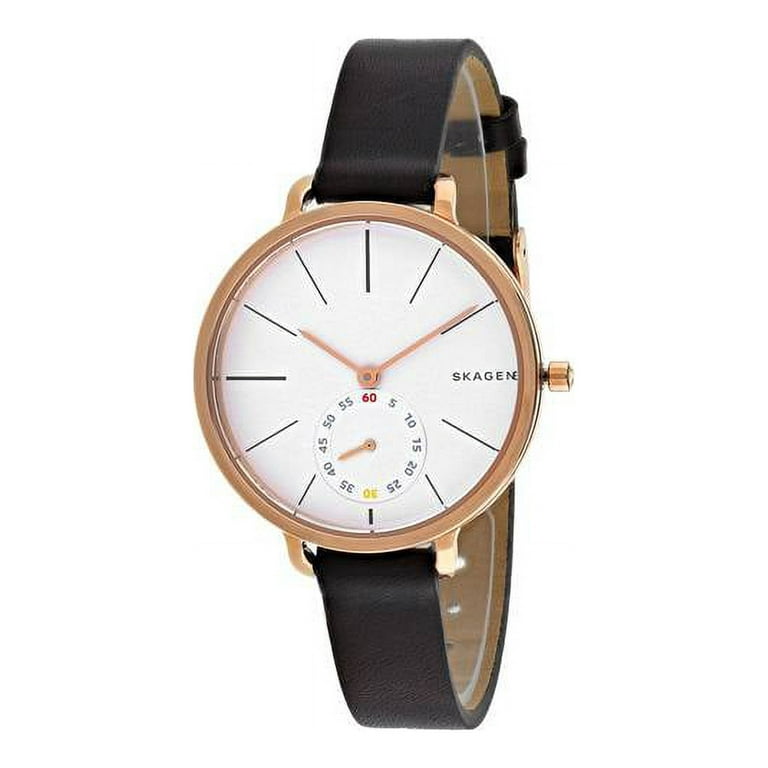 Hagen leather online watch