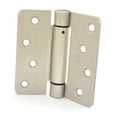 thumbnail image 1 of Hager 1751415EA 4" x 4" 1/4" Radius Corner Steel Full Mortise Residential Spring Hinge Satin Nickel Finish, 1 of 1