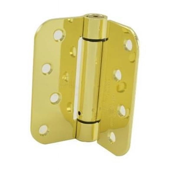 Hager 175243 4 x 4 in. Radius Corner Steel Full Mortise Residential Spring Hinge
