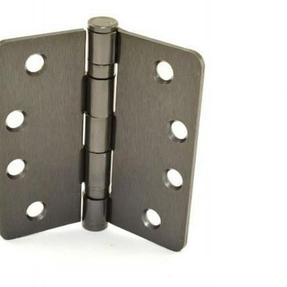 Hager  4 x 4 in. Full Mortise Standard Weight Ball Bearing Hinge, No. 044773 Black Nickel