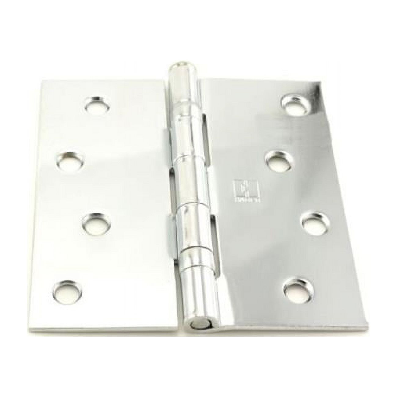 Hager  4 x 4 in. Square Corner Ball Bearing Full Mortise Residential Weight Hinge, No. 034477 Bright Chrome - image 1 of 1