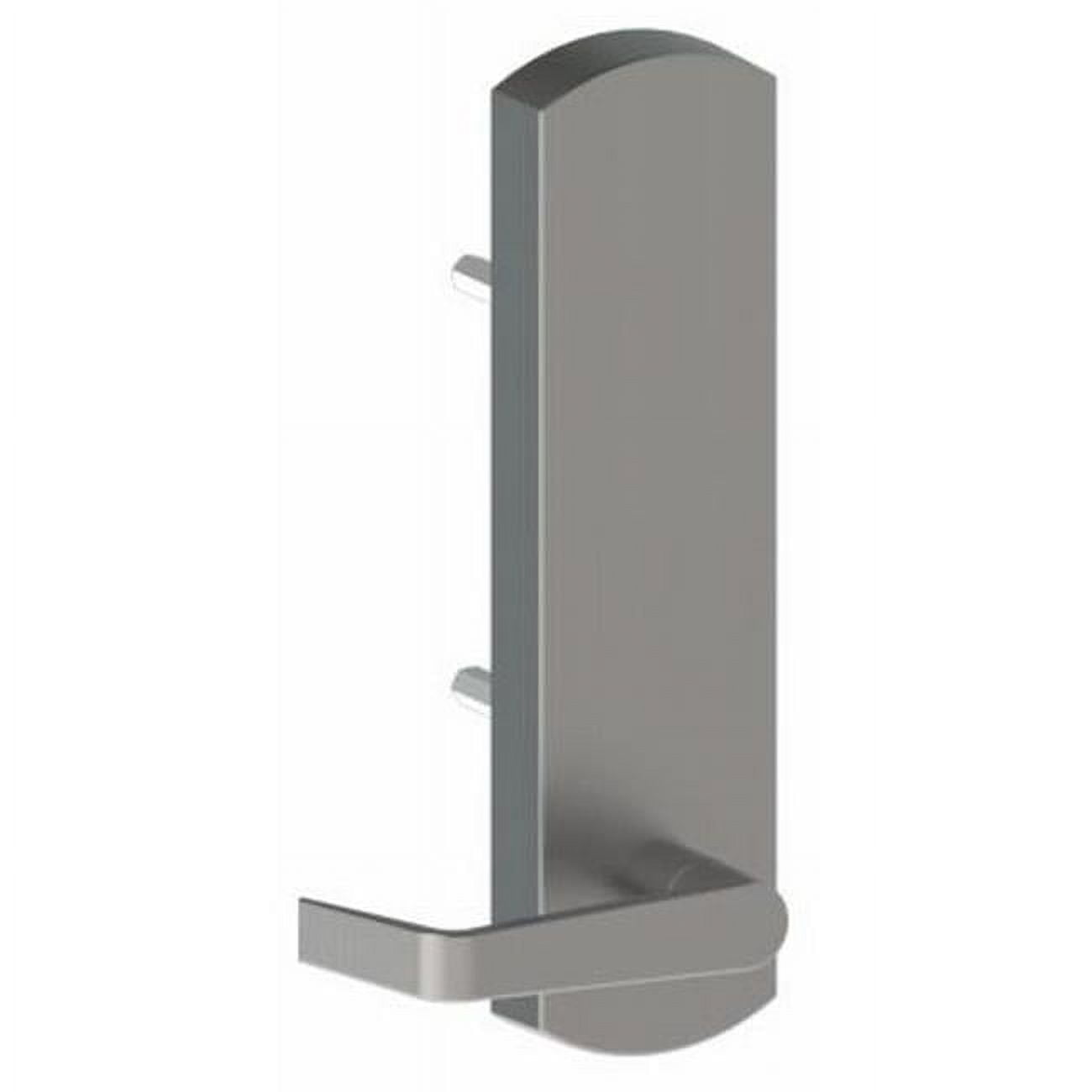 Hager Black Escutcheon Outside Exit Device Trim with Withnell Lever, No