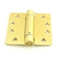 thumbnail image 1 of Hager  Full Mortise Single Acting Spring Hinge - Satin Brass - 4 x 4 in., 1 of 1