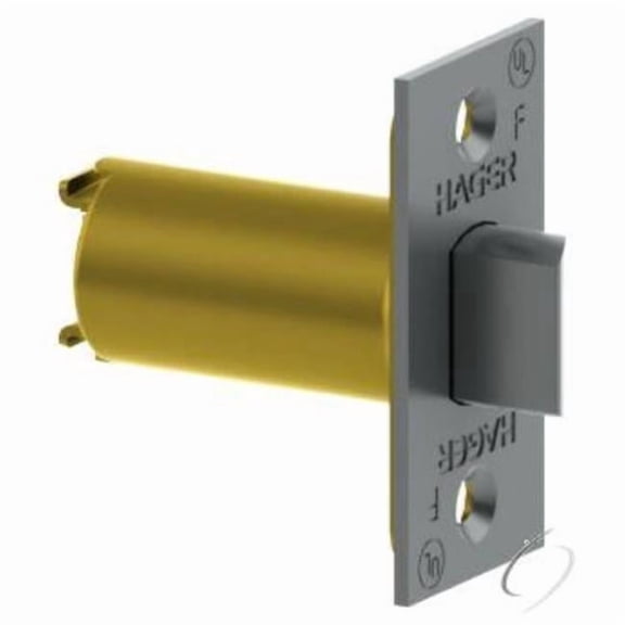 Hager Hinge 394726D 2.75 in. Square Corner Passage Spring Latch for 3500 Series - Satin Chrome Finish