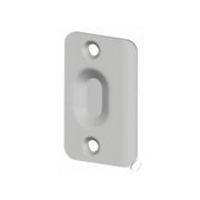 Hager Hinge 144815 Full Lip Strike Plate for Ball Catch - Satin Nickel