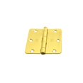 thumbnail image 1 of Hager Hinge RC15413123EA14 3.5 x 3.5 in. 0.25 in. Radius Full Mortise Residential Hinge, Bright Brass, 1 of 1