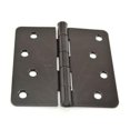 thumbnail image 1 of Hager Hinge RC174141DEA14 4 x 4 in. 0.25 in. Radius Full Mortise Residential Plain Bearing Hinge, Dull Black, 1 of 1