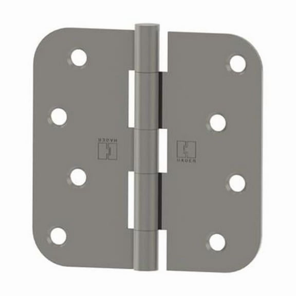 Hager Hinge RC1843415EA58 4 x 4 in. 0.625 in. Radius Full Mortise Residential Weight Hinge with Safety Stud, Satin Nickel
