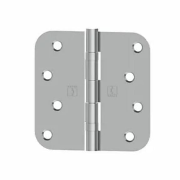 Hager Hinge RCBB18424558 4 x 4 x 0.63 in. Radius Full Mortise Residential Weight Ball Bearing Hinges - Antique Brass Finish