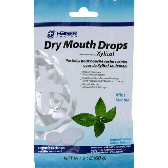 Hager Pharma Dry Mouth JMS2 Drops, Mint, 2 Ounce