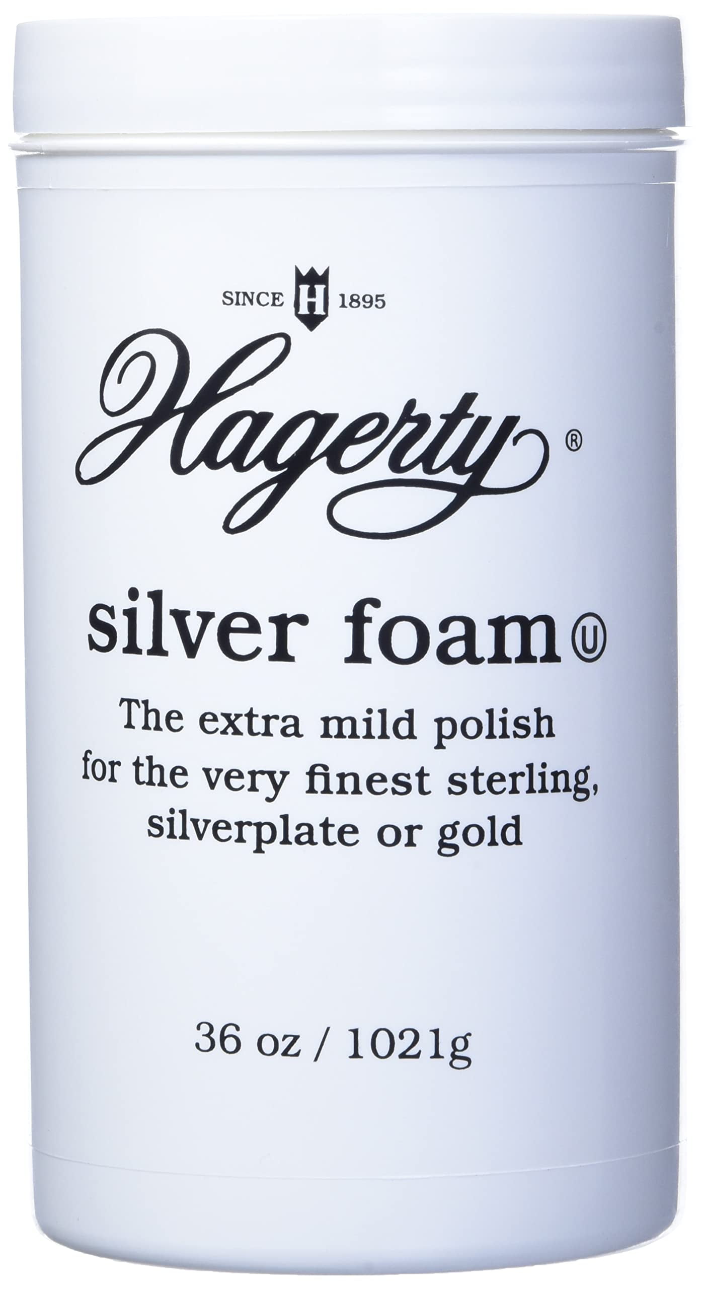 W. J. HAGERTY & SONS Hagerty 11360 Silver Foam Mild Silver Polish, 36 Ounces