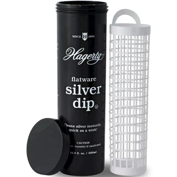 Hagerty 17245 Flatware Silver Dip, 16.9 fl.Oz, Black