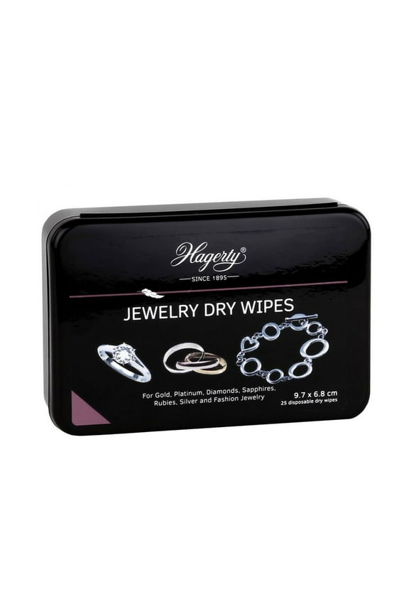 Jewellery Dry Wipes for Silver, Gold and Stones 25 pcs
