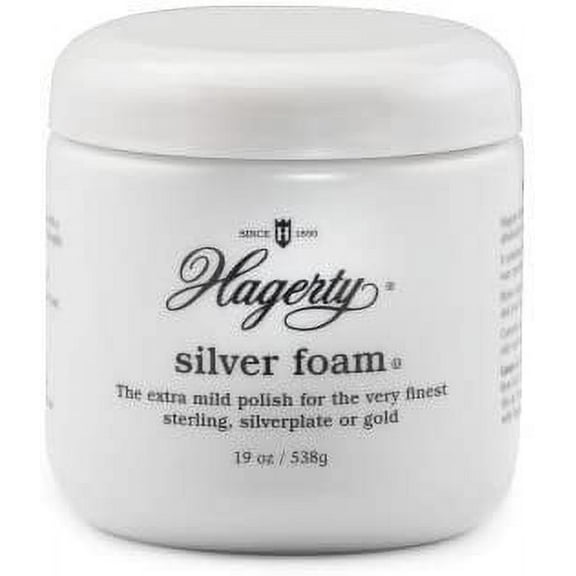 Hagerty Silver Foam Polish Tarnish Unscented Jar 7 Oz
