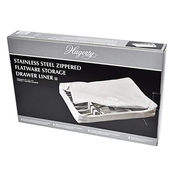 Hagerty Stainless Steel Zippered Drawer Liner
