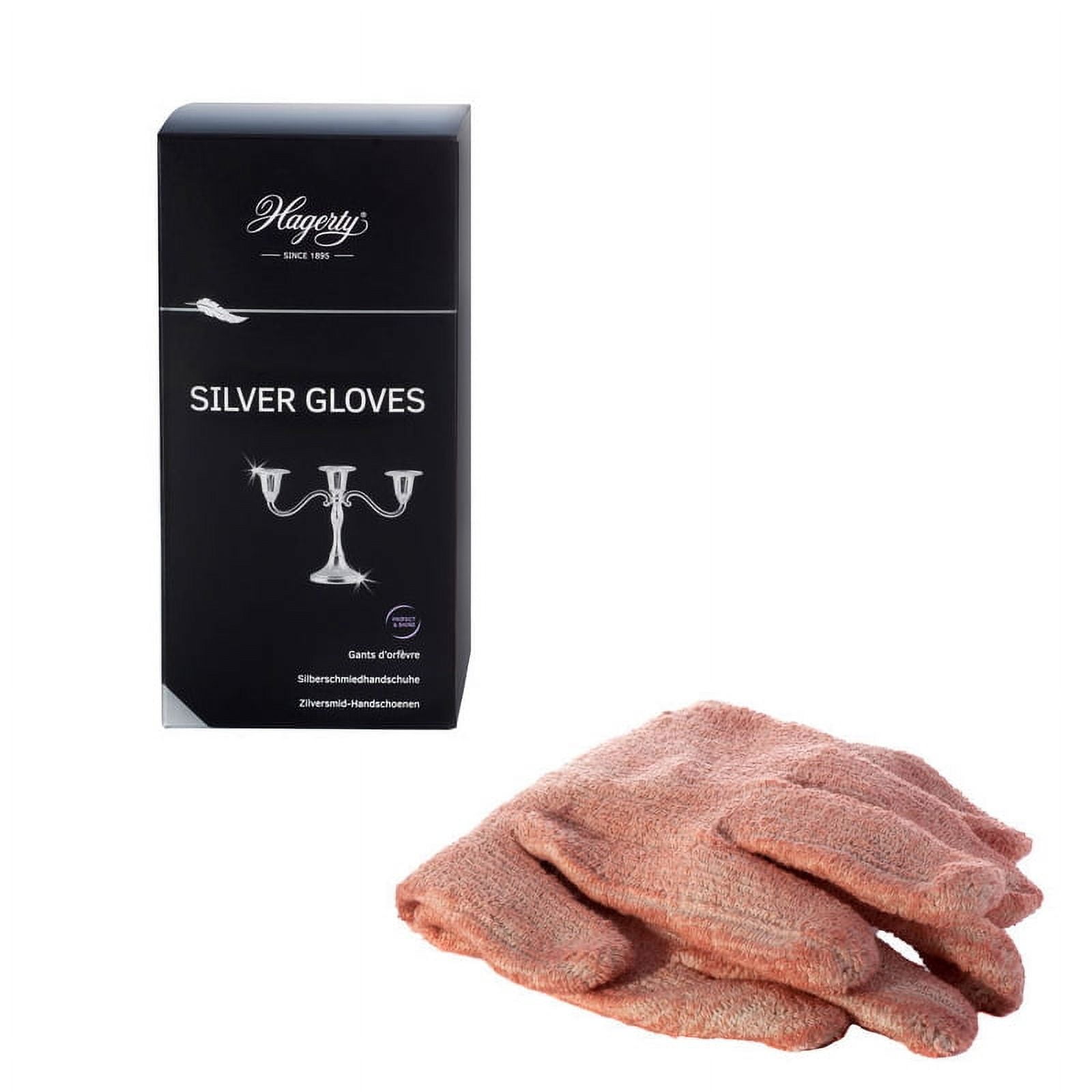 Hagerty Unisex silver polish Gloves, Orange