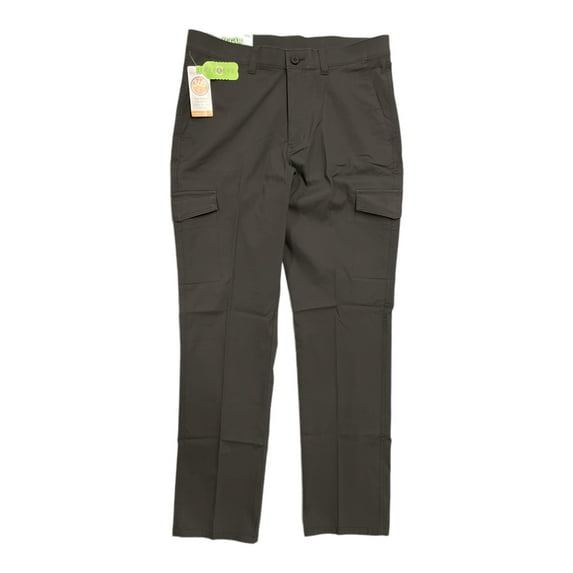 Haggar In Motion Men's Thermal Regulation Ozark Trek Cargo Pants, Straight Fit (Lead, 32x30)