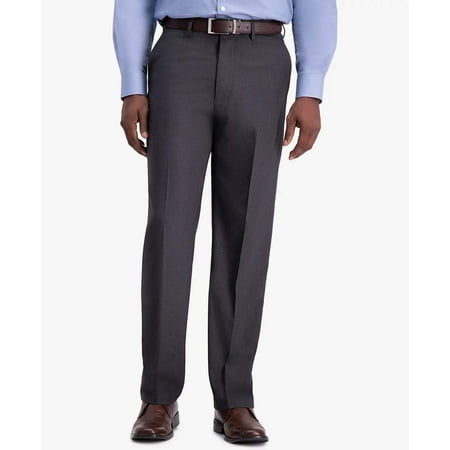 Haggar JMH Men's 4-Way Stretch Classic Fit Flat Front Dress Pant