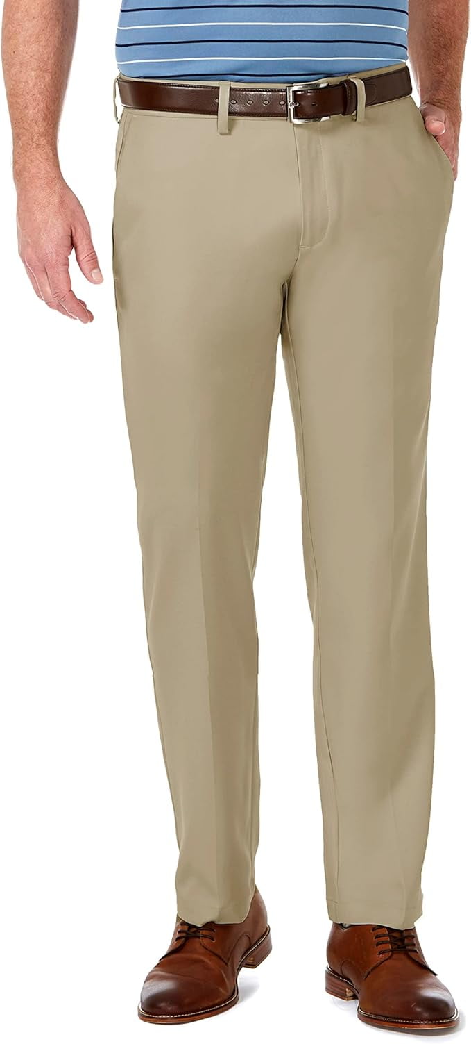 haggar 365 flex dress pant straight fit Haggar Cool Right Performance Flex Pants, Flat Front in String main image 1