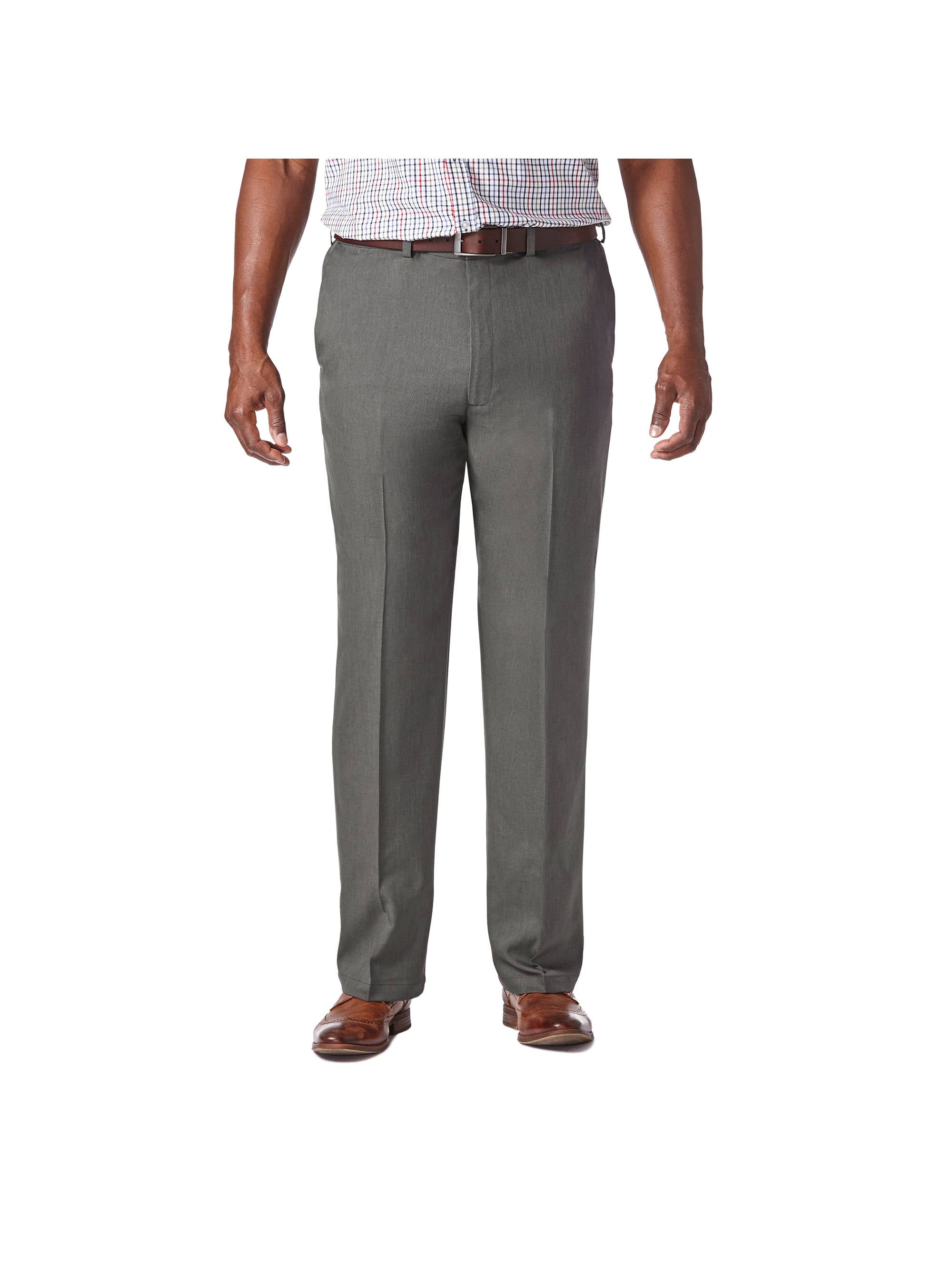 Haggar Men's Big & Tall Cool 18® Pro Htr. Solid Pant Classic Fit ...