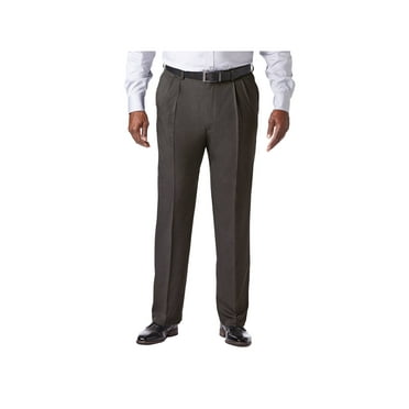 Haggar Men's Big & Tall Cool 18® Pro Htr. Solid Pleat Pant Classic Fit HC90255