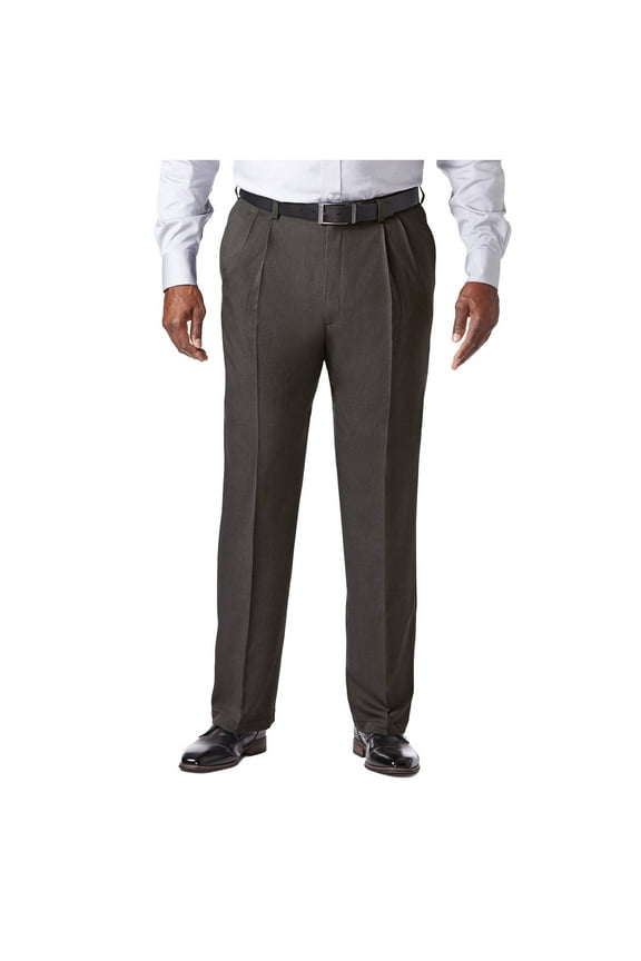 Men's Big & Tall Cool 18® Pro Htr. Solid Pleat Pant Classic Fit HC90255
