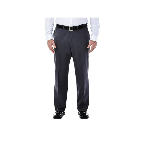 Haggar Men's Big & Tall Premium No Iron Khaki Flat Pant Classic Fit HC90884