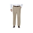 thumbnail image 1 of Haggar Men's Big & Tall Premium No Iron Khaki Pleat Pant Classic Fit HC90897, 1 of 8