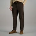 thumbnail image 1 of Haggar Men's Classic-Fit Stretch Expandable Waistband Corduroy Pants Khaki, 1 of 4