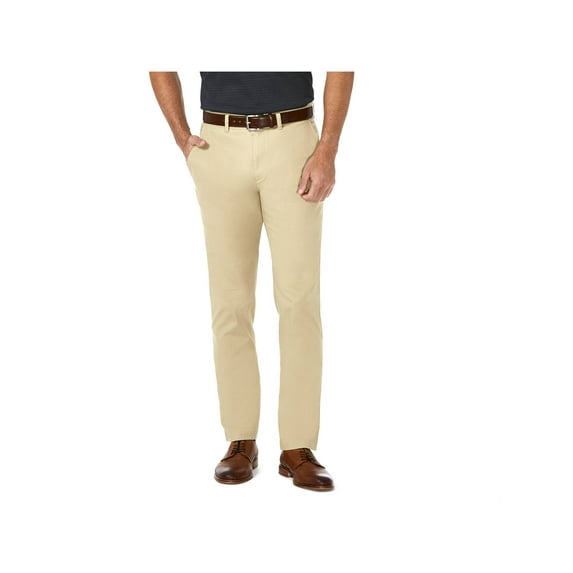 Haggar Men's Coastal Comfort Flat Front Chino Pant Slim Fit HC00222