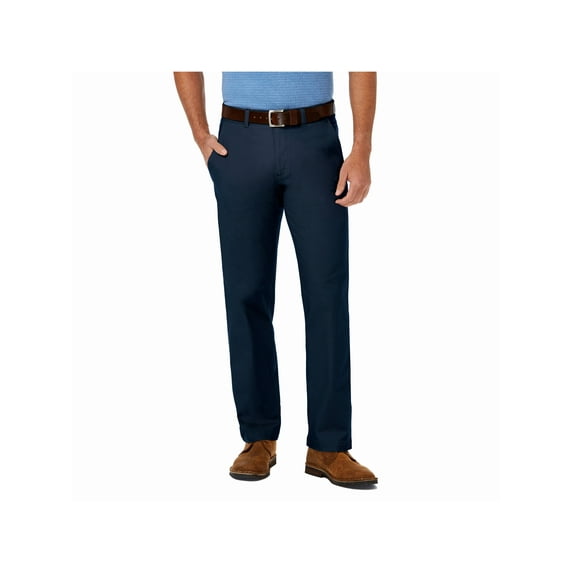 Haggar Men's Coastal Comfort Flat Front Chino Pant Straight Fit HC00274