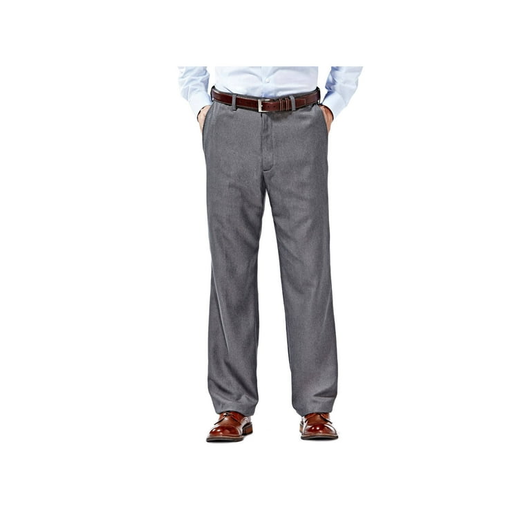 Haggar Mens Pants Haggar Men's Cool 18 Pro Classic Fit Flat Front