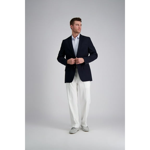 Haggar Men's Cool 18® Pro Solid Flat Front Pant Classic Fit HC00235