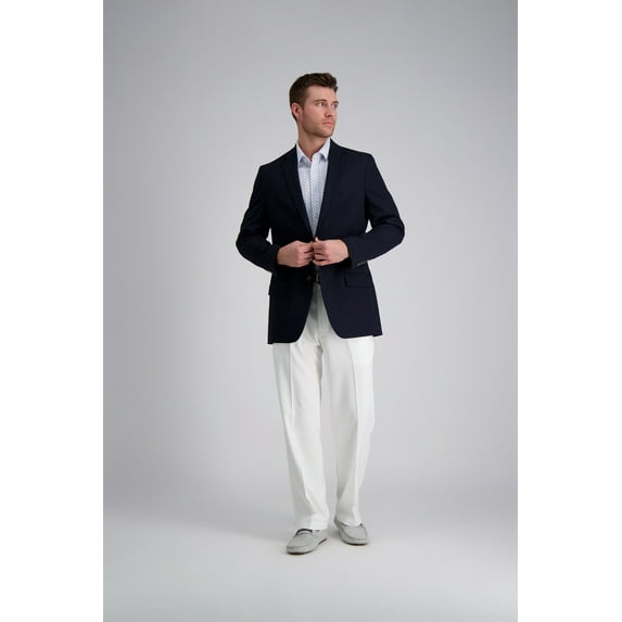 Haggar Men's Cool 18® Pro Solid Flat Front Pant Classic Fit HC00235