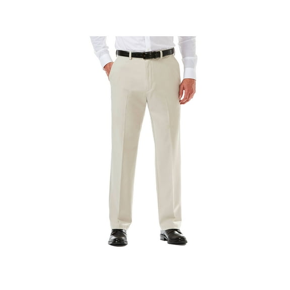Haggar Men's Cool 18® Pro Solid Flat Front Pant Classic Fit HC00235