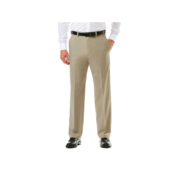 Haggar Men's Cool 18® Pro Solid Flat Front Pant Classic Fit HC00235
