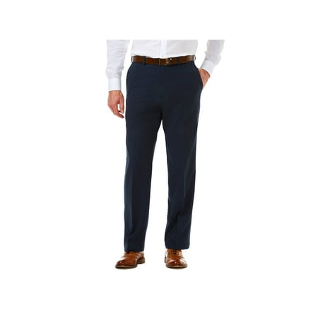 Haggar Men's Cool 18® Pro Solid Flat Front Pant Classic Fit HC00235