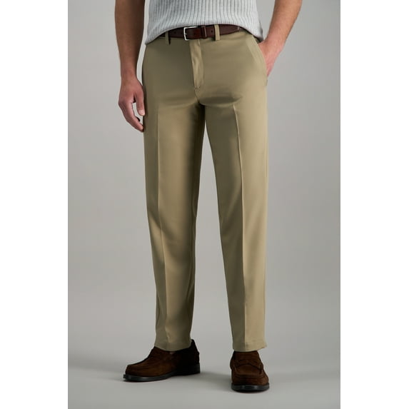 Haggar Men's Cool 18® Pro Solid Flat Front Pant Straight Fit HC00285