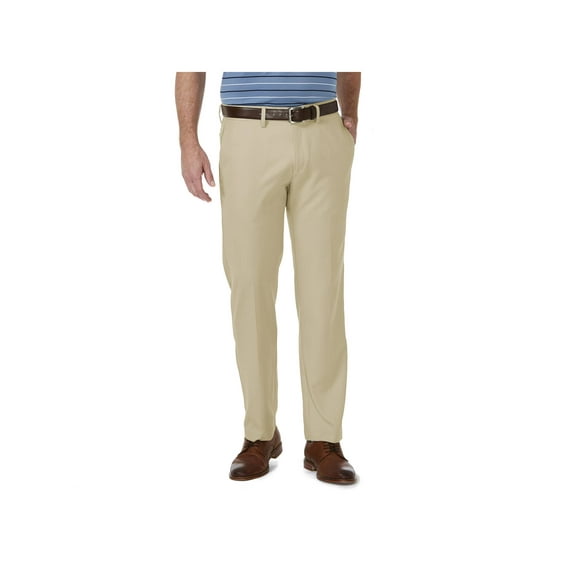Haggar Men's Cool 18® Pro Solid Flat Front Pant Straight Fit HC00285