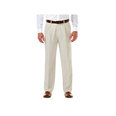 Haggar Men's Cool 18® Pro Solid Pleat Front Pant Classic Fit HC00248